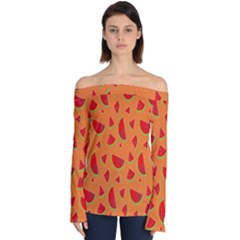 Fruit 2 Off Shoulder Long Sleeve Top by nateshop