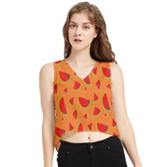 Fruit 2 V-neck Cropped Tank Top by nateshop