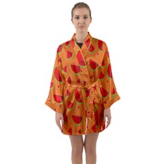 Fruit 2 Long Sleeve Satin Kimono by nateshop