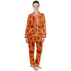 Fruit 2 Satin Long Sleeve Pajamas Set by nateshop