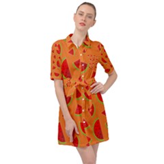 Fruit 2 Belted Shirt Dress by nateshop