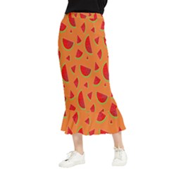 Fruit 2 Maxi Fishtail Chiffon Skirt by nateshop