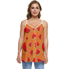 Fruit 2 Casual Spaghetti Strap Chiffon Top by nateshop