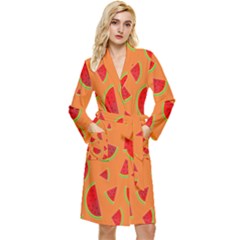 Fruit 2 Long Sleeve Velour Robe by nateshop