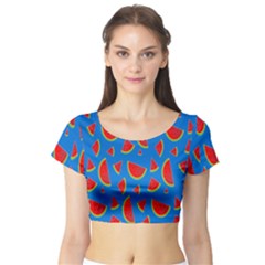 Fruit4 Short Sleeve Crop Top by nateshop