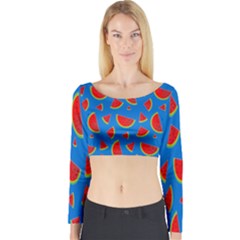 Fruit4 Long Sleeve Crop Top by nateshop