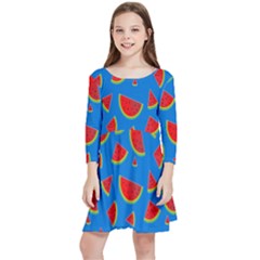 Fruit4 Kids  Quarter Sleeve Skater Dress by nateshop