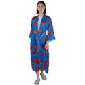 Fruit4 Maxi Satin Kimono View1