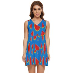 Fruit4 Tiered Sleeveless Mini Dress by nateshop