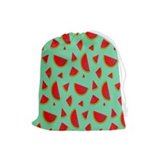 Fruit5 Drawstring Pouch (large) by nateshop