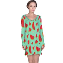 Fruit5 Long Sleeve Nightdress by nateshop