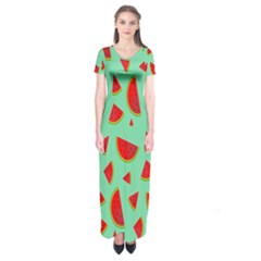 Fruit5 Short Sleeve Maxi Dress by nateshop