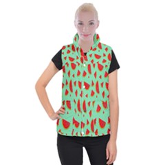 Fruit5 Women s Button Up Vest by nateshop