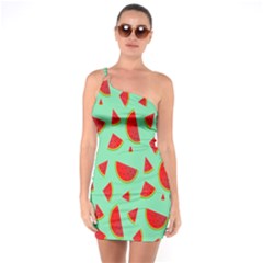 Fruit5 One Soulder Bodycon Dress by nateshop