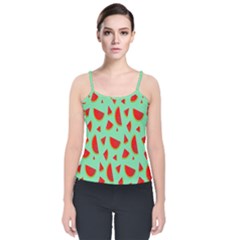 Fruit5 Velvet Spaghetti Strap Top by nateshop