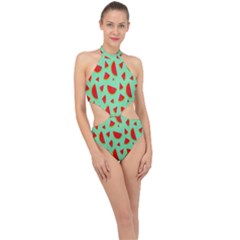 Fruit5 Halter Side Cut Swimsuit by nateshop