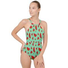 Fruit5 High Neck One Piece Swimsuit by nateshop