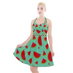 Fruit5 Halter Party Swing Dress  by nateshop