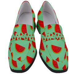 Fruit5 Women s Chunky Heel Loafers by nateshop