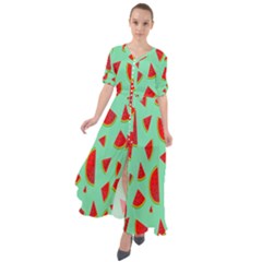 Fruit5 Waist Tie Boho Maxi Dress by nateshop