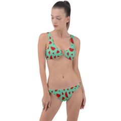 Fruit5 Ring Detail Crop Bikini Set by nateshop