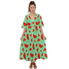 Fruit5 Kimono Sleeve Boho Dress by nateshop