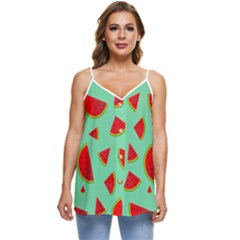 Fruit5 Casual Spaghetti Strap Chiffon Top by nateshop