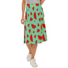 Fruit5 Midi Panel Skirt by nateshop