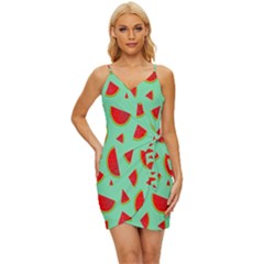 Fruit5 Wrap Tie Front Dress by nateshop