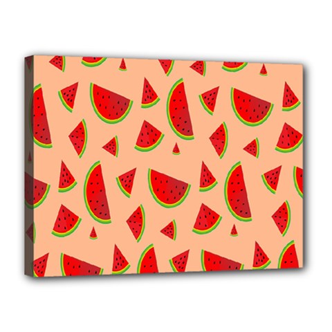 Fruit-water Melon Canvas 16  X 12  (stretched) by nateshop