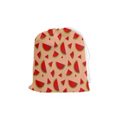 Fruit-water Melon Drawstring Pouch (medium) by nateshop