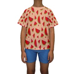 Fruit-water Melon Kids  Short Sleeve Swimwear by nateshop