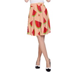 Fruit-water Melon A-line Skirt by nateshop