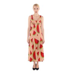 Fruit-water Melon Sleeveless Maxi Dress by nateshop