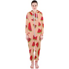 Fruit-water Melon Hooded Jumpsuit (ladies) by nateshop