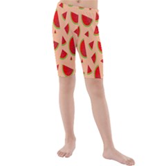 Fruit-water Melon Kids  Mid Length Swim Shorts by nateshop