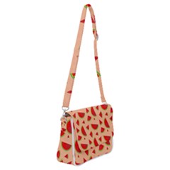 Fruit-water Melon Shoulder Bag With Back Zipper by nateshop