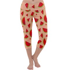 Fruit-water Melon Capri Yoga Leggings by nateshop