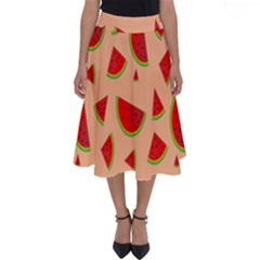 Fruit-water Melon Perfect Length Midi Skirt by nateshop