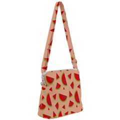 Fruit-water Melon Zipper Messenger Bag by nateshop