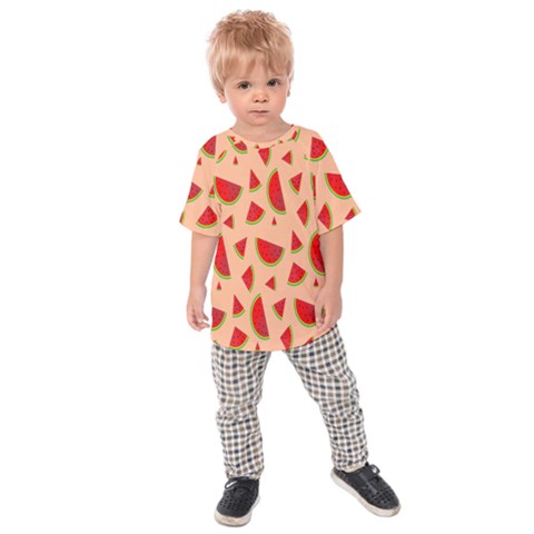 Fruit-water Melon Kids  Raglan Tee by nateshop