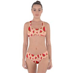 Fruit-water Melon Criss Cross Bikini Set by nateshop