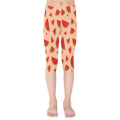 Fruit-water Melon Kids  Capri Leggings  by nateshop