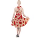 Fruit-water Melon Halter Party Swing Dress  View2