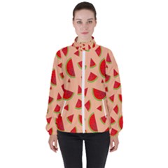 Fruit-water Melon Women s High Neck Windbreaker by nateshop