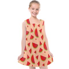 Fruit-water Melon Kids  Cross Back Dress by nateshop