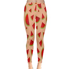 Fruit-water Melon Inside Out Leggings by nateshop