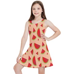 Fruit-water Melon Kids  Lightweight Sleeveless Dress by nateshop