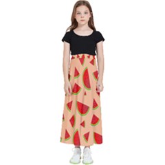 Fruit-water Melon Kids  Flared Maxi Skirt by nateshop