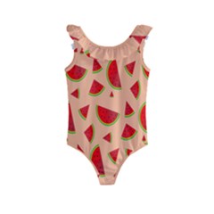 Fruit-water Melon Kids  Frill Swimsuit by nateshop